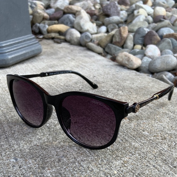 Louis Vuitton Black and Gold Sunglasses - Picture 1 of 6